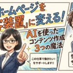 放置ホームページを"集客装置"に変える！AIを使ったコンテンツ作成3つの方法