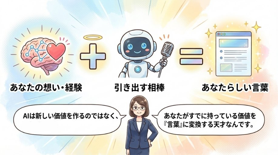 AIは「書く道具」ではなく「引き出す相棒」