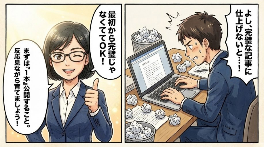 最初から完璧を目指す必要はありません