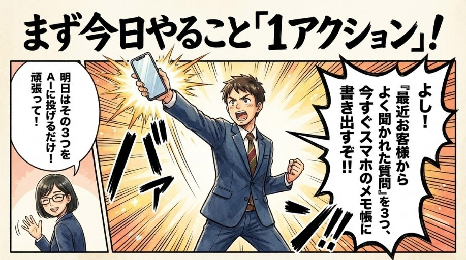まず今日やること「1アクション」