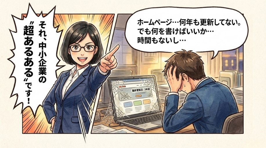 ホームページ、作ったまま放置していませんか？