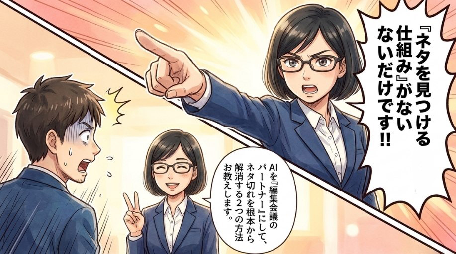 「ネタを見つける仕組み」がない