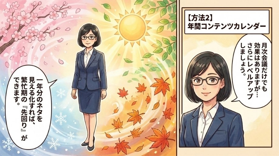 【方法2】年間コンテンツカレンダーをAIに作ってもらう