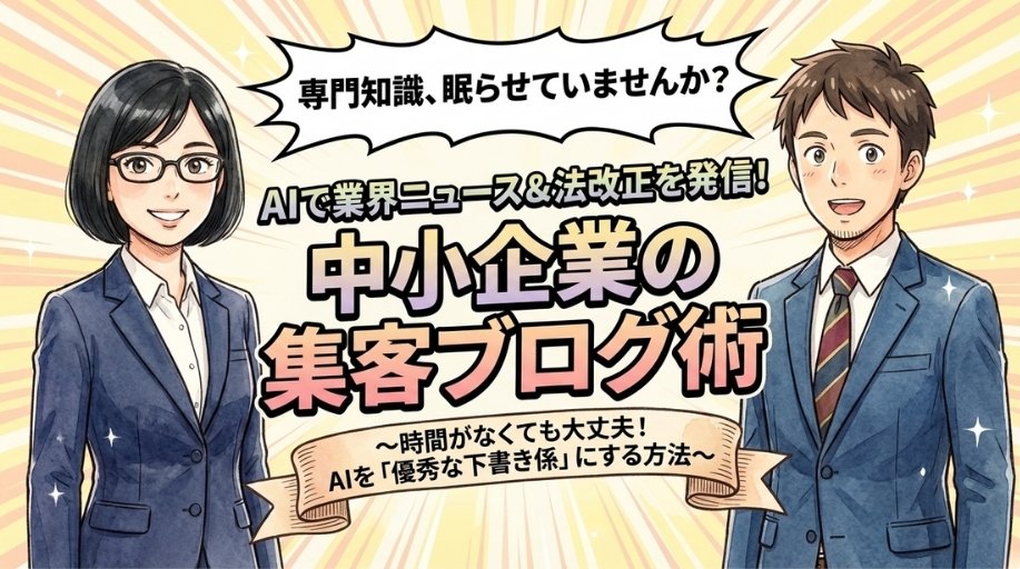 AIで業界ニュース・法改正を発信｜中小企業の集客につながる記事の作り方