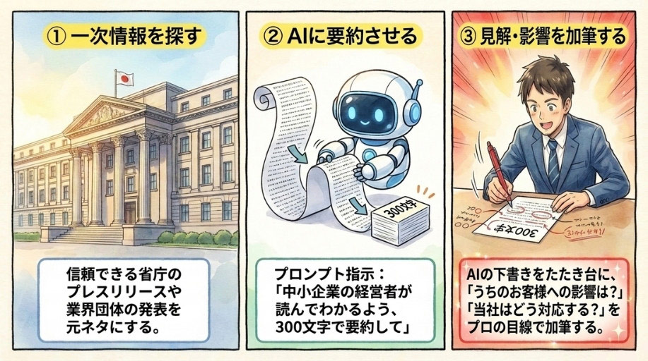 AIで業界ニュース記事を作る手順