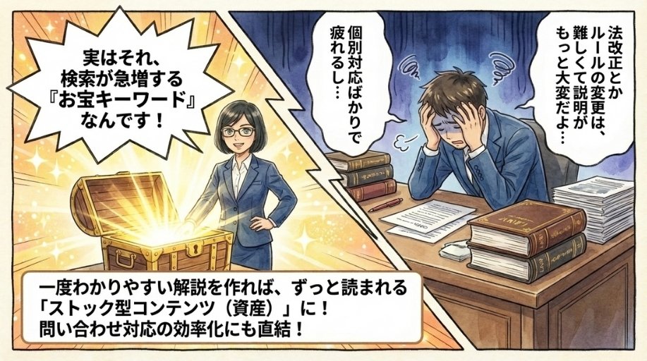 【方法２】法改正・規制変更の影響を解説する記事をAIで作る