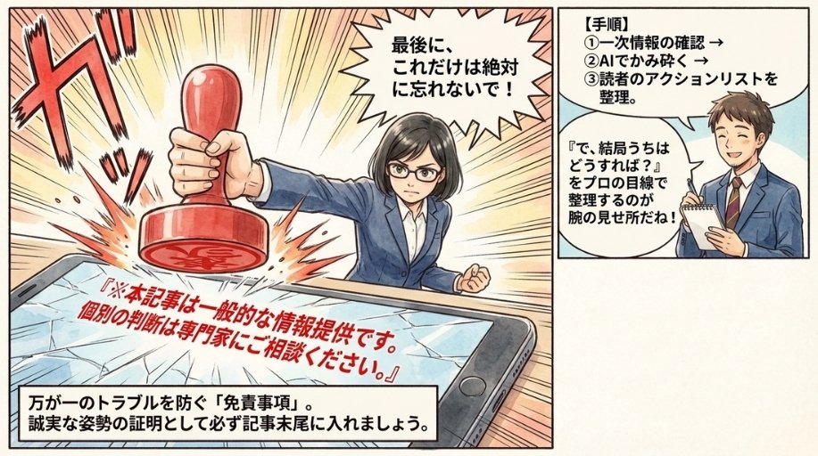 免責表記の重要性