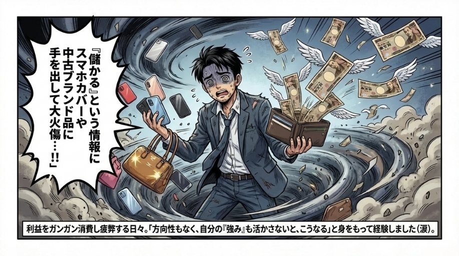 次のビジネスを探さなければいけないという焦りから、失敗が続き