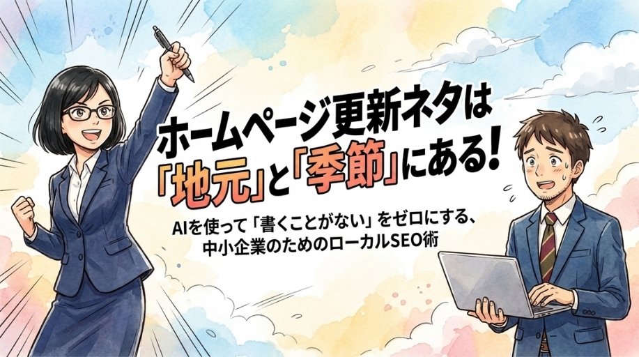 ホームページ更新ネタは「地元」と「季節」にある