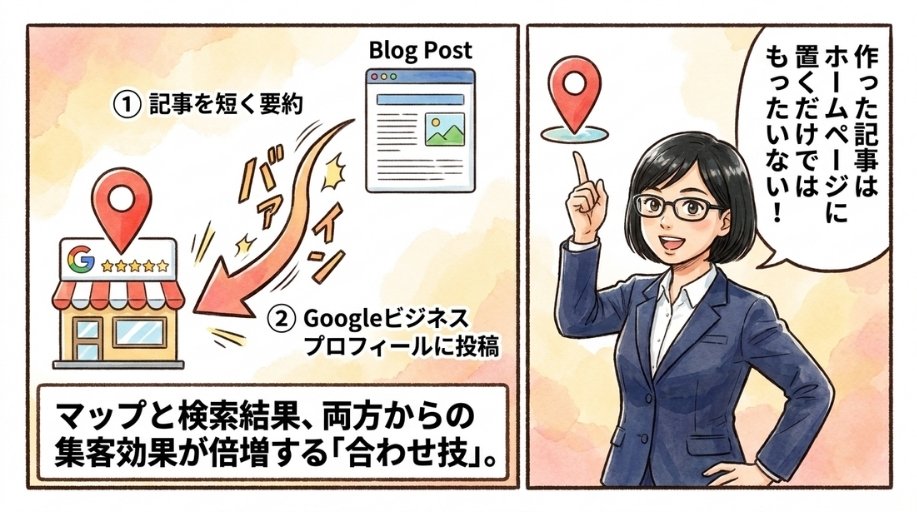 Googleビジネスプロフィールとの合わせ技