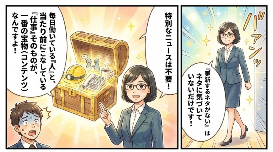 「更新するネタがない」は、ネタに気づいていないだけ