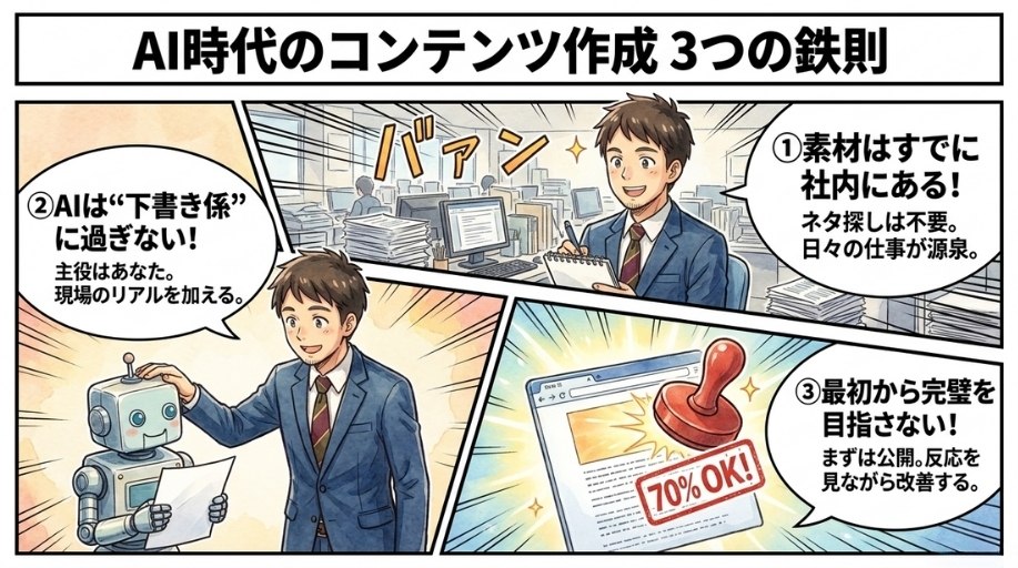 3つの方法に共通する大切なこと