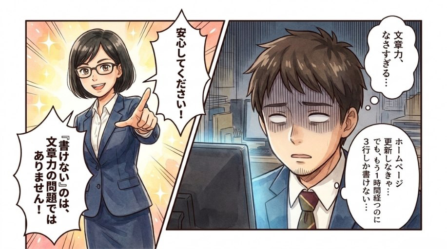 「書けない」のは、文章力の問題ではありません