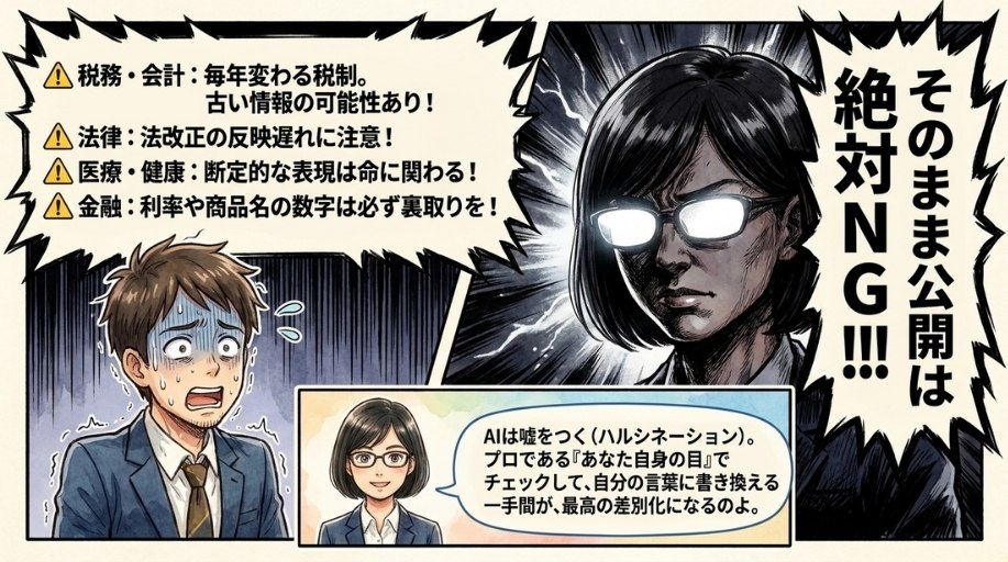 AIの出力を"そのまま"使ってはいけない