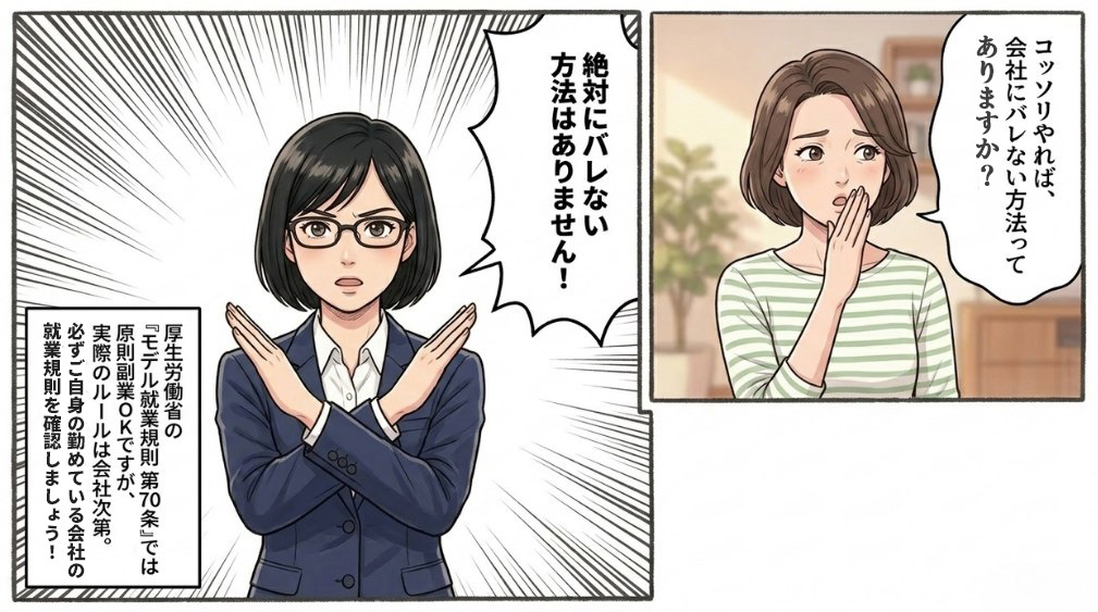 「副業はバレない方法がある」という誤解