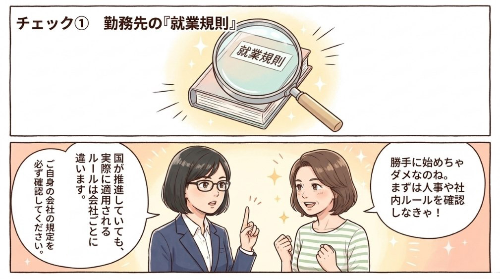 1. 勤務先の就業規則