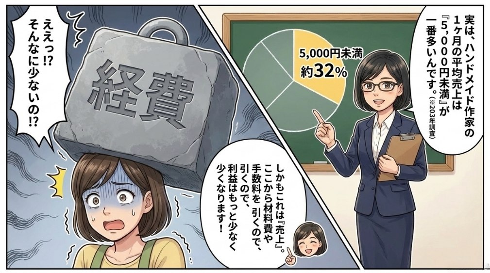 ハンドメイド副業を始める前に知っておきたい3つの現実