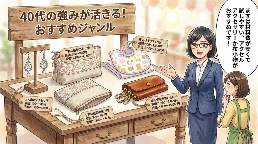 ハンドメイド副業で「今売れる」作品ジャンル7選