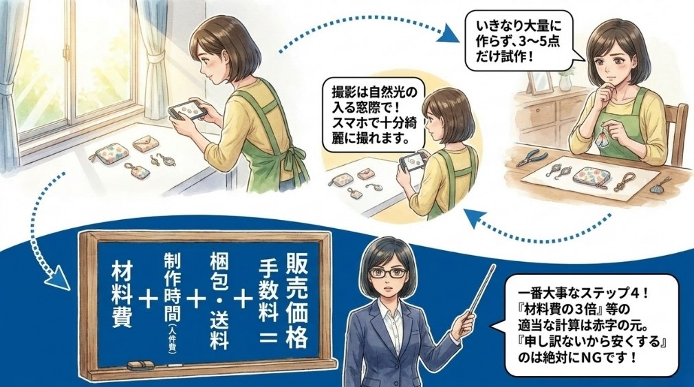 【ステップ３】試作→撮影→販売の小さなサイクルを回す