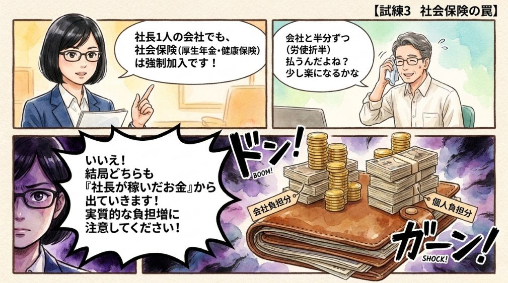 【ポイント３】社会保険の強制加入(厚生年金・健康保険)