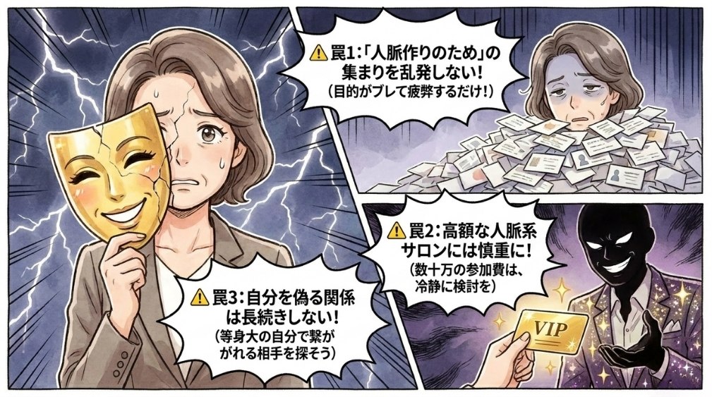 人脈づくりで気をつけたい「やってはいけない3つのこと」