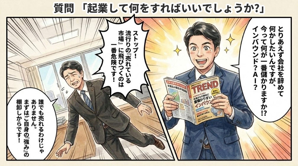 【質問2】「起業して何をすればいいでしょうか?」