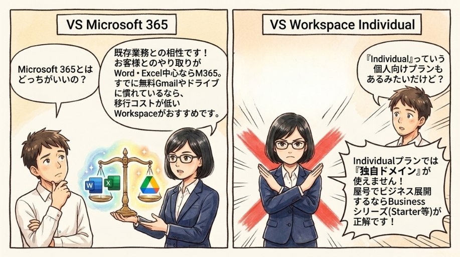 Microsoft 365と比べてどちらが良いですか?