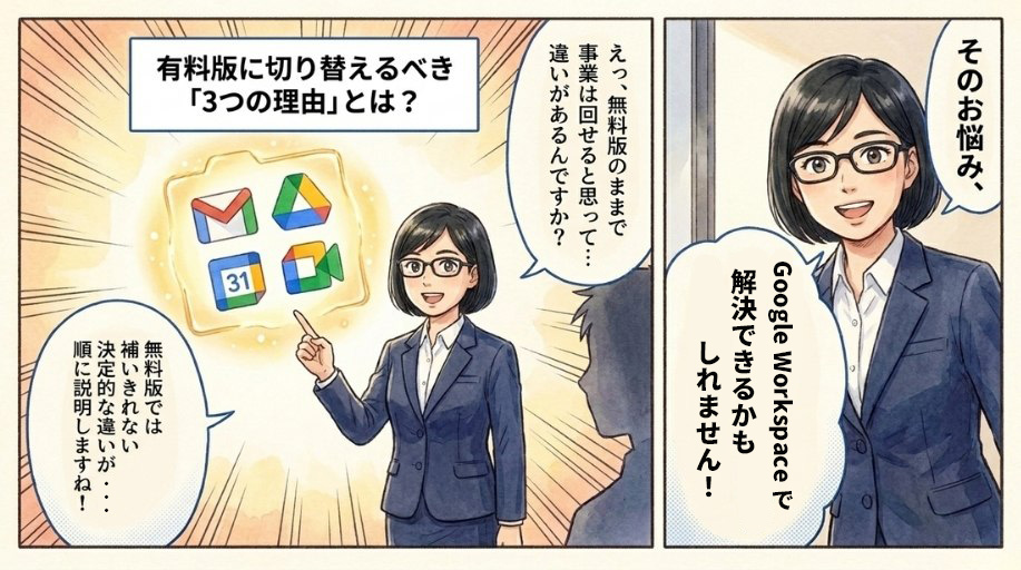 個人事業主がGoogle Workspaceを検討する3つの理由