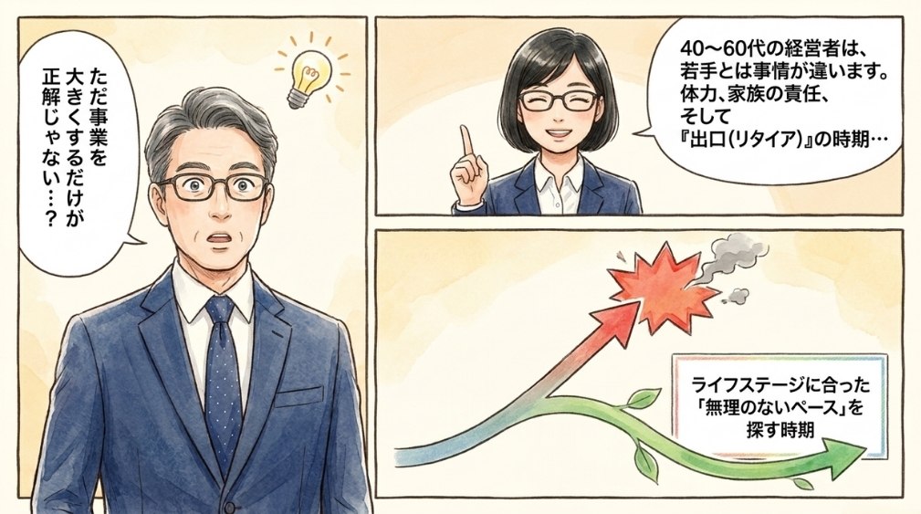40〜60代の経営者に特有の事情