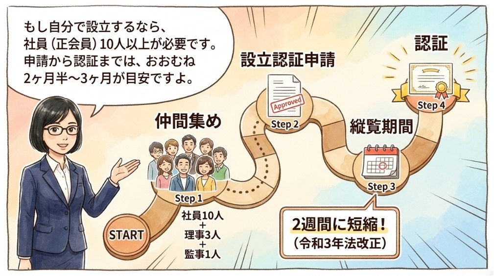 NPO法人設立要件のポイント