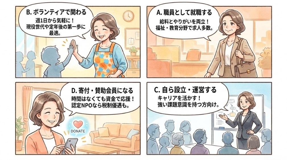40〜60代からの4つの関わり方