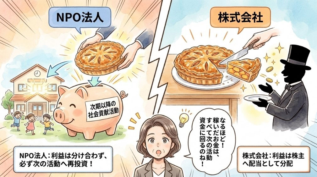 「非営利」とは「利益分配の禁止」のこと