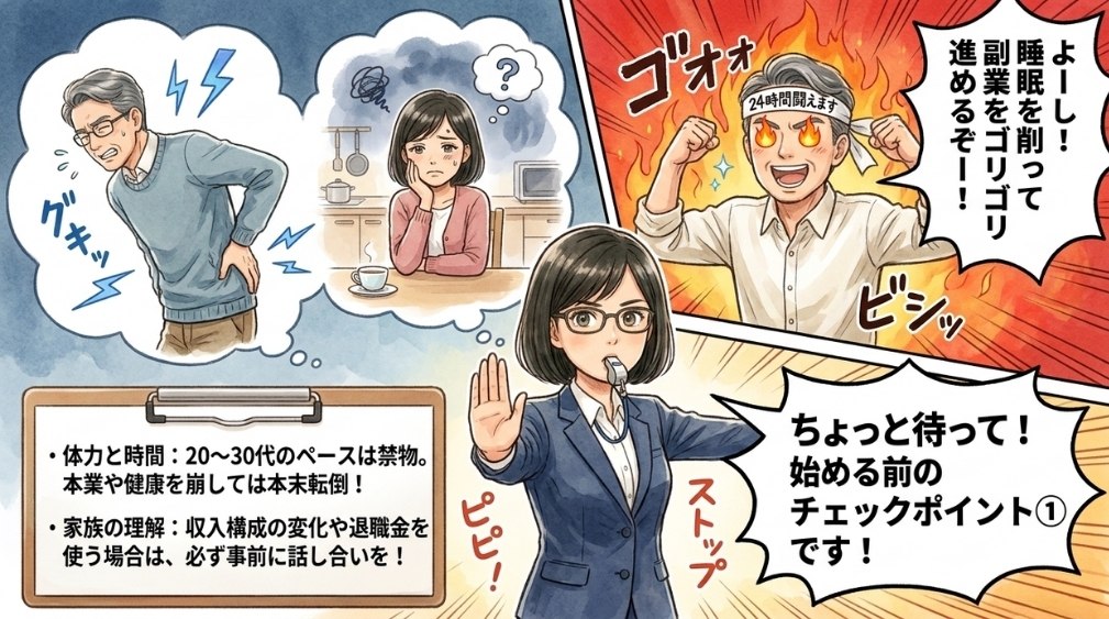 体力・時間・家族の理解