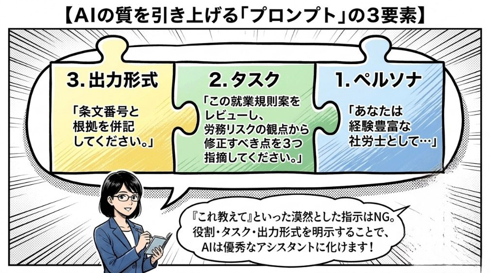 良質なプロンプトの3要素