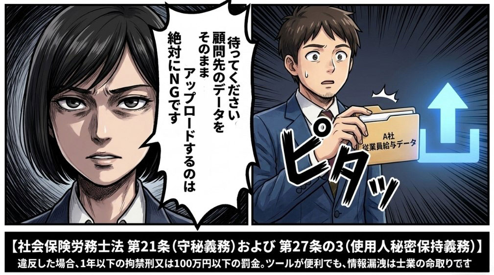 社労士の守秘義務とNotebookLM運用の整備事項