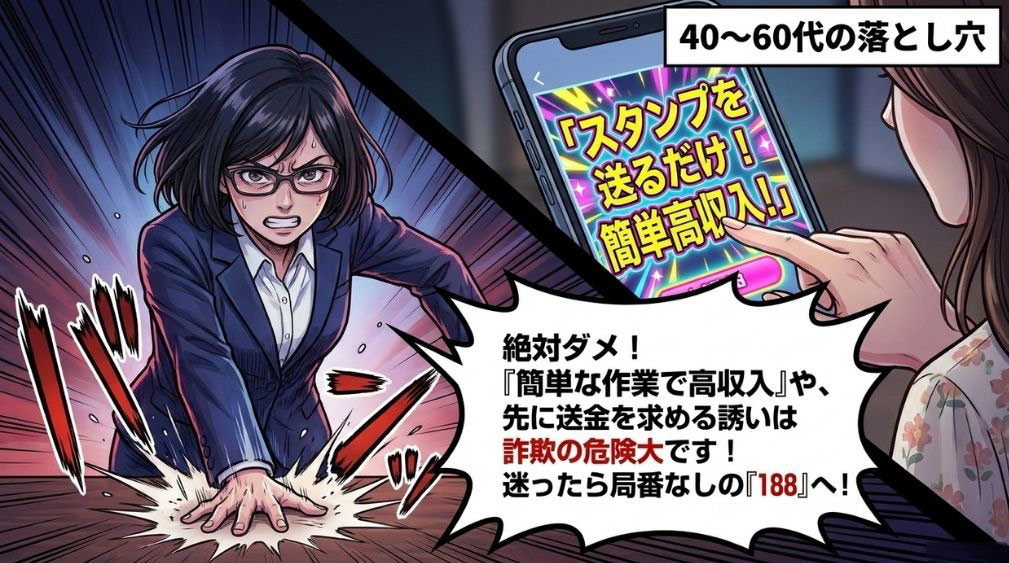 「簡単に稼げる」という誘いに乗ってしまう